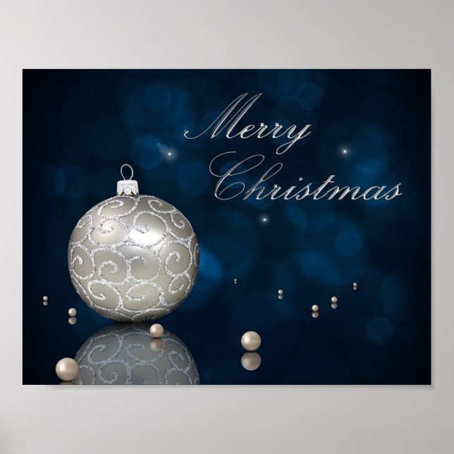 Ornament elegant Glitter - Poster (Framsidan)