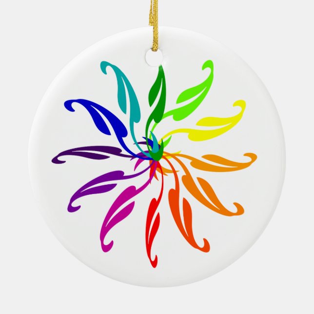 Ornament - Färgcirkelblad (Baksidan)