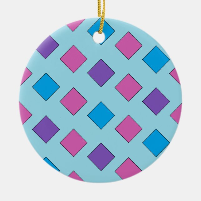 Ornament för abstrakt fyrkanter (Framsidan)