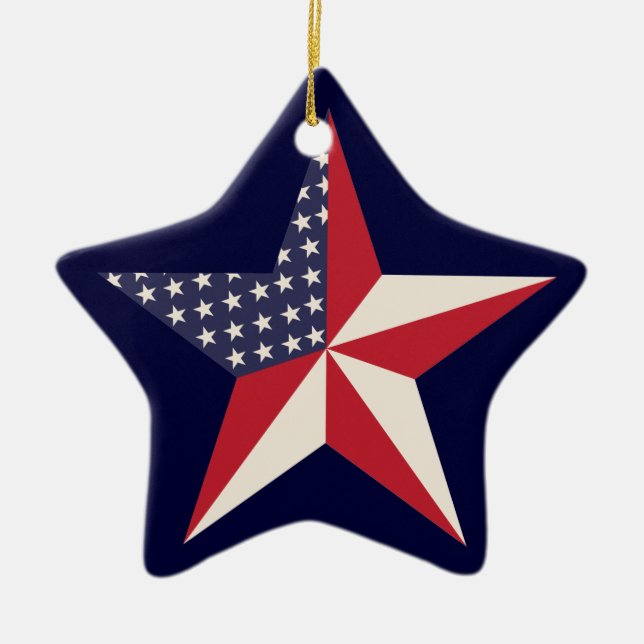 Ornament för amerikansk stjärna (Framsidan)