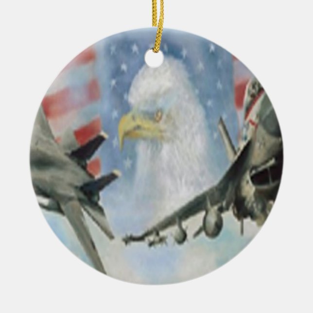 Ornament för amerikanska militära flygplan (Framsidan)
