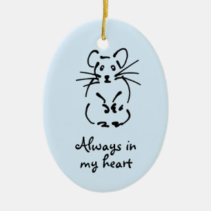 Ornament för anpassade Hamster Memorial