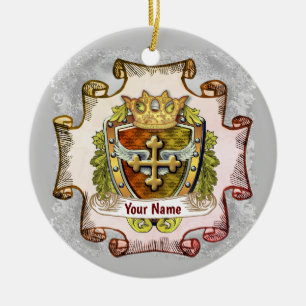 Ornament för anpassningsbarna för efternamn för ko