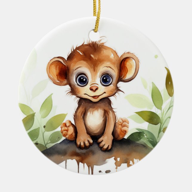 Ornament för Baby Monkey (Framsidan)
