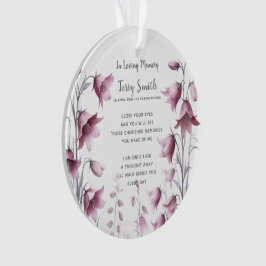 Ornament för begravning/minnesminne