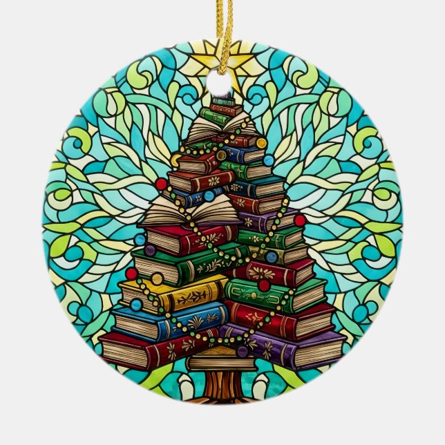Ornament för Bok Älskare Bookish Julgran (Framsidan)