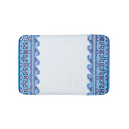 Ornament för den grekiska mosaikplattan - blå nyan badrumsmatta