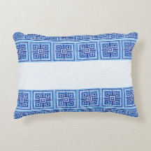 Ornament för den grekiska mosaikplattan - blå nyan