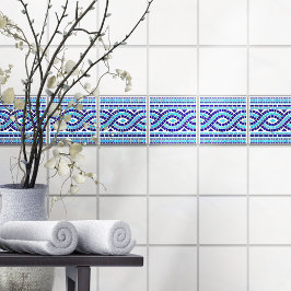 Ornament för den grekiska mosaikplattan kakelplatta
