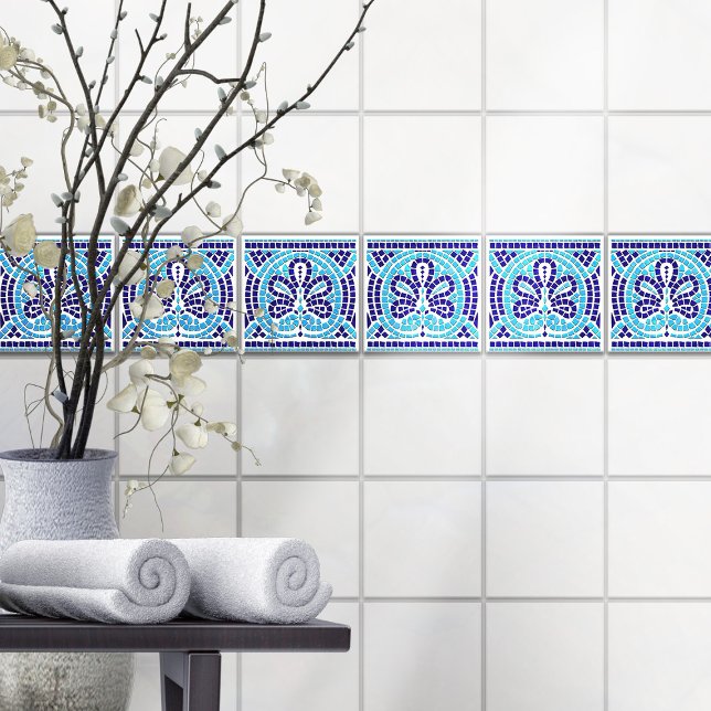 Ornament för den grekiska mosaikplattan kakelplatta (Skapare uppladdad)