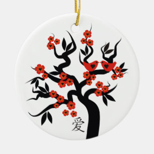 Ornament för den kinesiska Kärlek-symbolens anpass