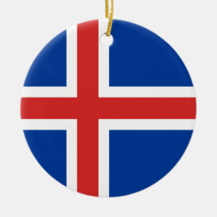 Ornament för Flagga island