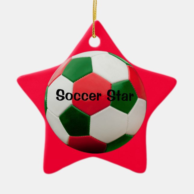 Ornament för fotbollsstjärnan (Framsidan)