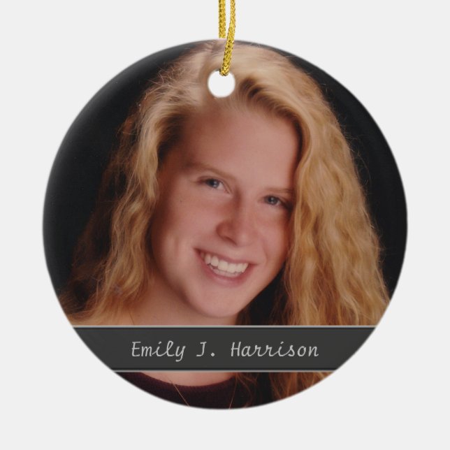 Ornament för fotoLägg till Namn och textnycklar (Framsidan)
