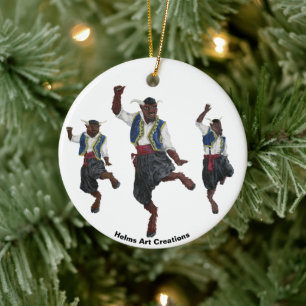 Ornament för grekiska Minotaurs Dance Firande Fant