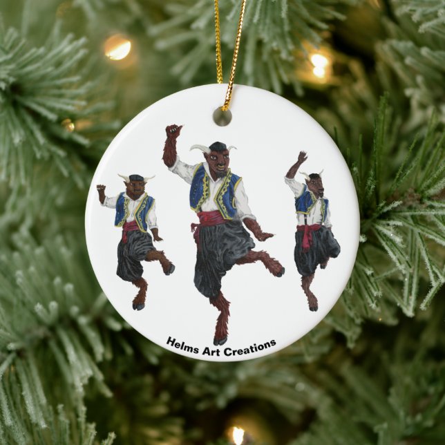 Ornament för grekiska Minotaurs Dance Firande Fant (Träd)