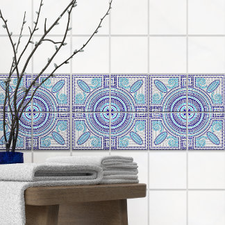 Ornament för grekiska mosaic Tile Corner Kakelplatta