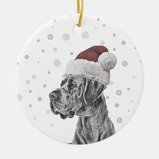 Ornament för Hund och Paw-utskrift (Framsidan)
