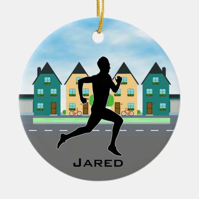 Ornament för Joggare av springer (Framsidan)