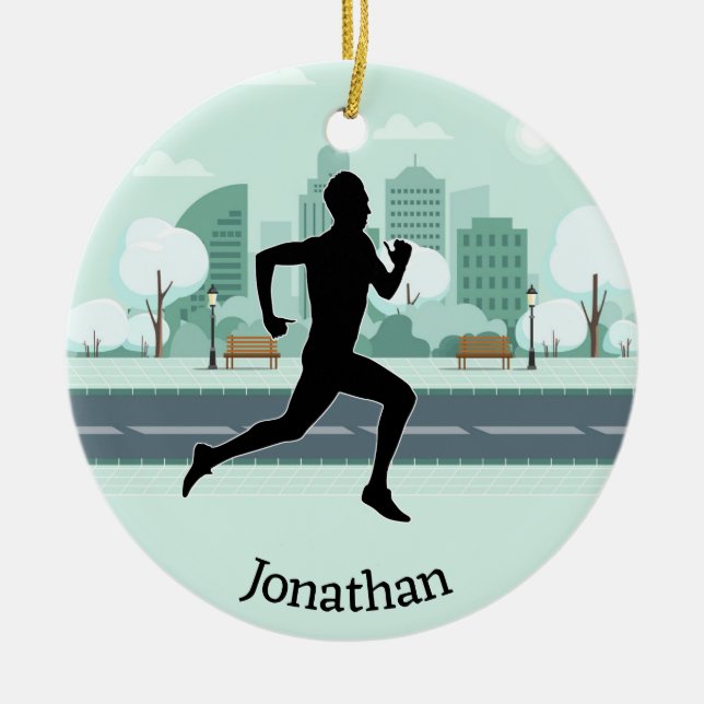Ornament för Joggare av springer (Framsidan)