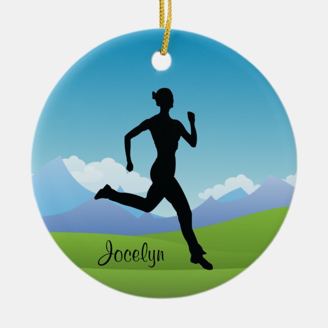 Ornament för Joggare av springer (Framsidan)