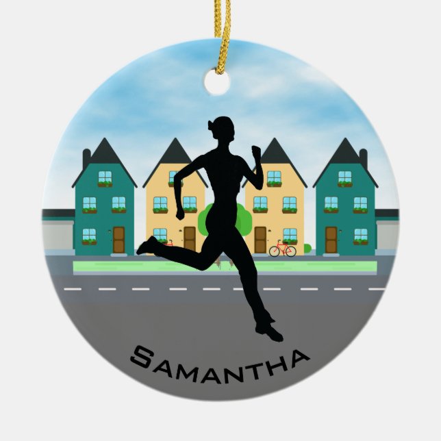 Ornament för Joggare av springer (Framsidan)