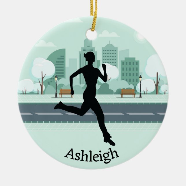Ornament för Joggare av springer (Framsidan)
