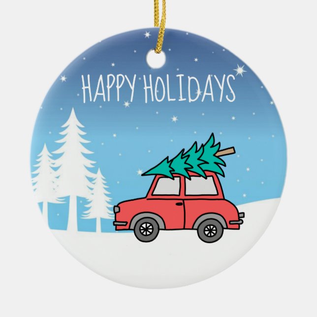 Ornament för Julgran Helgdagars Circle Ornament (Framsidan)