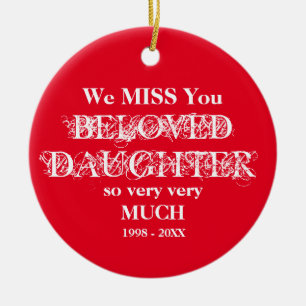 Ornament för Loving Memory Personlig Daughn