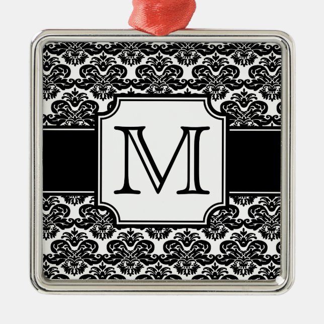 Ornament för monogrammed trendig (Framsidan)