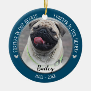 Ornament för Photo Pet Memorial Keepsak