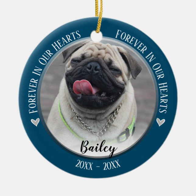 Ornament för Photo Pet Memorial Keepsak (Framsidan)