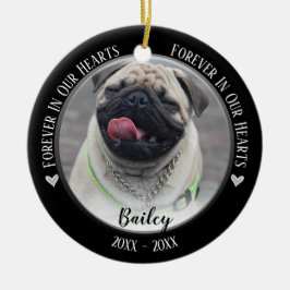 Ornament för Photo Pet Memorial Keepsak