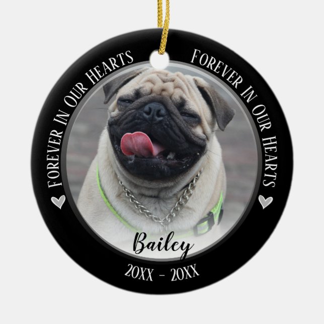 Ornament för Photo Pet Memorial Keepsak (Framsidan)