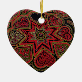Ornament för "Rustic Hearts"