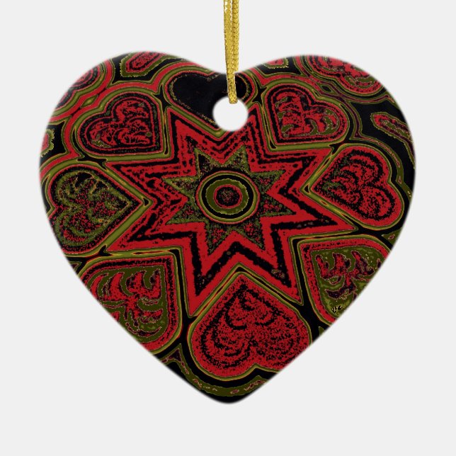 Ornament för "Rustic Hearts" (Framsidan)