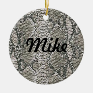 Ornament för Silver Snake Skin Namn