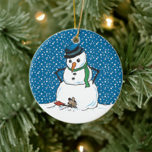 Ornament för Snögubbe och mus