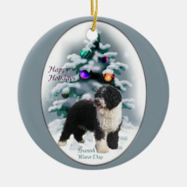 Ornament för spanska Vatten Hund Julgran