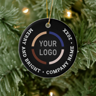 Ornament för svartanpassningsbar med logotyp
