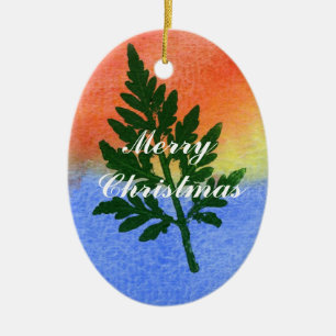 Ornament för utskrift av löv-natur