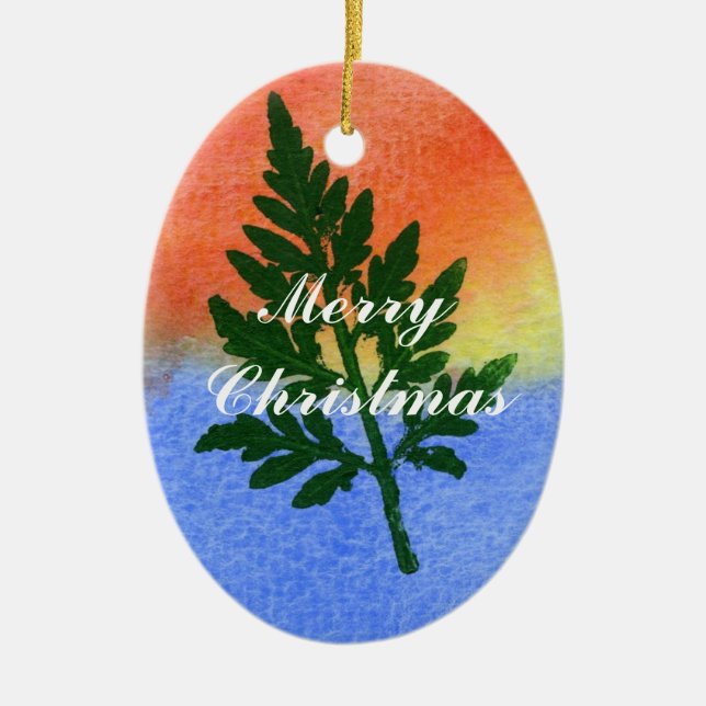 Ornament för utskrift av löv-natur (Framsidan)