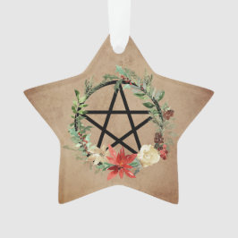 Ornament för Wiccan Pagan Wandedeand Pentacle