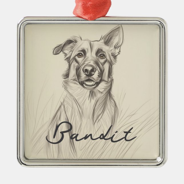 Ornament German shepard (Framsidan)