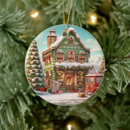 Ornament Gingergold Candy Cottage