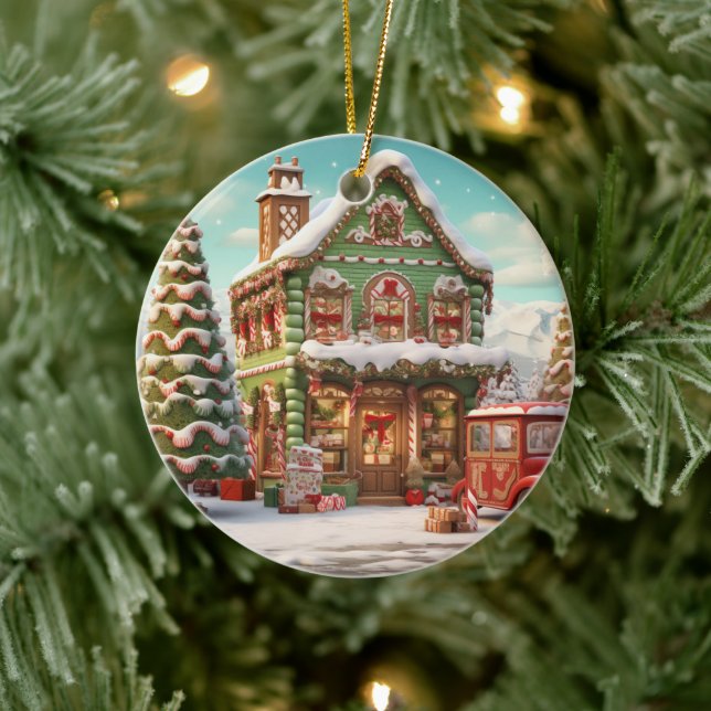 Ornament Gingergold Candy Cottage (Träd)