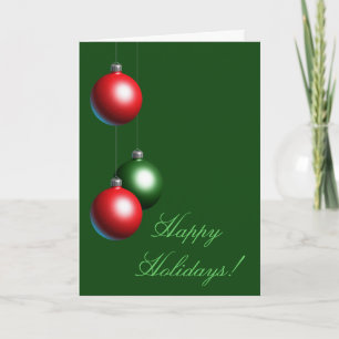 Ornament Glad helg Card på Evergreen