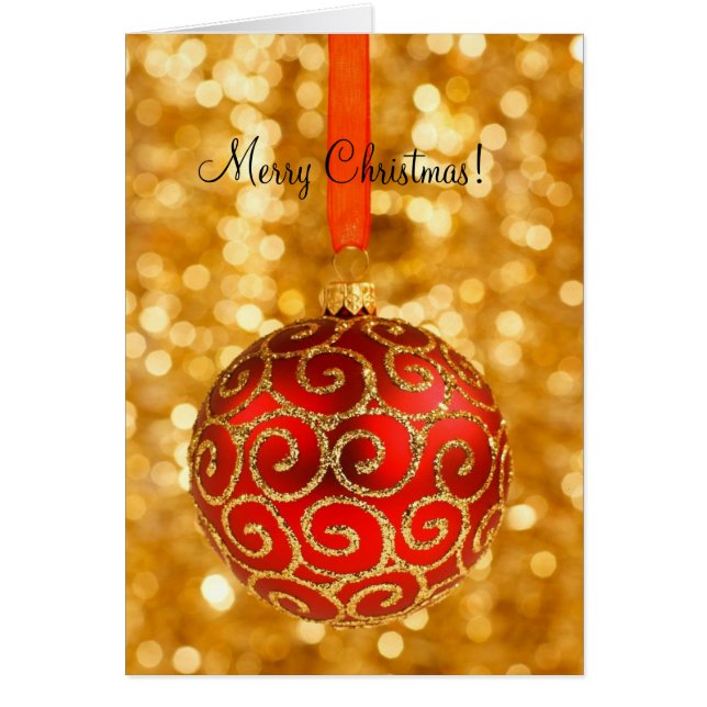 Ornament God jul-kort Hälsningskort (Framsidan)