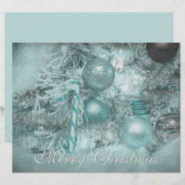 Ornament God jul Teal Grönt Helgdag Träd