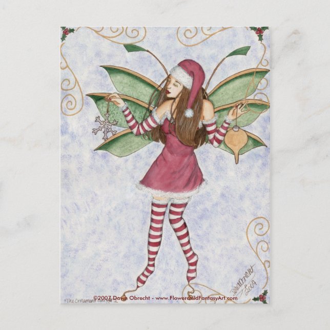 Ornament Hanger I by Dawn Obrecht, ©2007 Da... Vykort (Framsida)